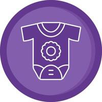 Newborn Solid Purple Circle Icon vector