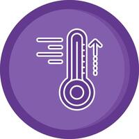 Hot Solid Purple Circle Icon vector