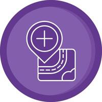 New Solid Purple Circle Icon vector