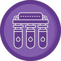 Water purifier Solid Purple Circle Icon vector