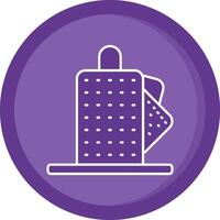 Kitchen Roll Solid Purple Circle Icon vector