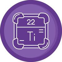 titanio sólido púrpura circulo icono vector