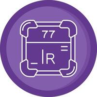 Iridium Solid Purple Circle Icon vector