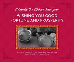 Lunar New Year Facebook Post template
