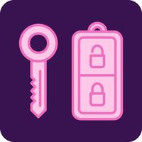 Car Key Vector Icon