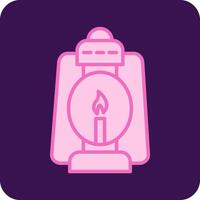 Oil Lamp Vector Icon