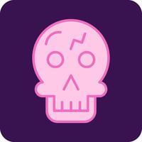 icono de vector de calavera