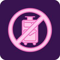 No Travelling Vector Icon