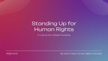 Human Rights Presentation template