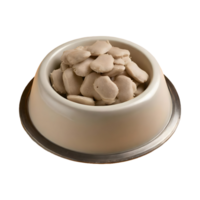 AI generated Beautiful dog food bowl isolated on transparent background png