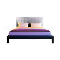 AI generated Bed isolated on transparent background png