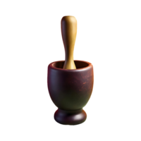 AI generated Pestle isolated on transparent background png