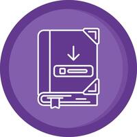 Downloadable Solid Purple Circle Icon vector