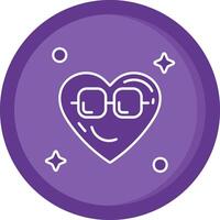 Cool Solid Purple Circle Icon vector