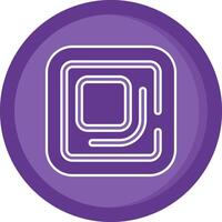 Full screen Solid Purple Circle Icon vector
