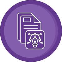 Vector Solid Purple Circle Icon