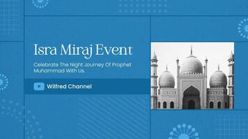 Isra Mi'raj Youtube Banner template