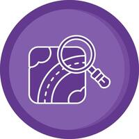 Find Solid Purple Circle Icon vector