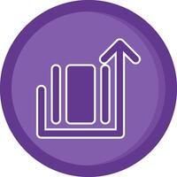 Deploy object Solid Purple Circle Icon vector