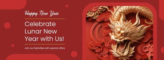 Lunar New Year Facebook Cover template