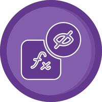 Hidden layer style Solid Purple Circle Icon vector
