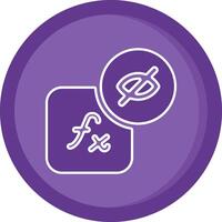 Hidden layer style Solid Purple Circle Icon vector