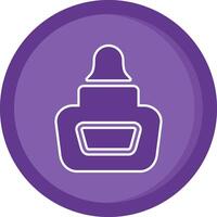 Liquid glue Solid Purple Circle Icon vector