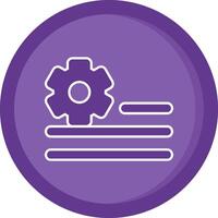 Deploy rules Solid Purple Circle Icon vector