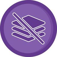 Hide layer Solid Purple Circle Icon vector