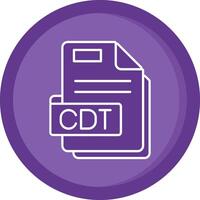 Cdt Solid Purple Circle Icon vector