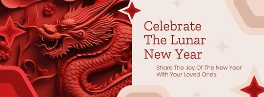 Lunar New Year Facebook Cover template