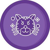 Envy Solid Purple Circle Icon vector