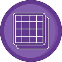 Grid Solid Purple Circle Icon vector