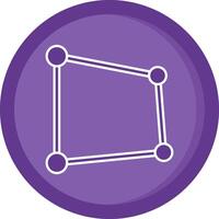 Perspective Solid Purple Circle Icon vector