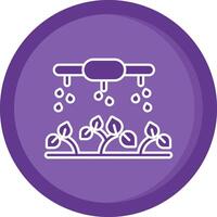 Sprayer Solid Purple Circle Icon vector