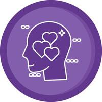In love Solid Purple Circle Icon vector