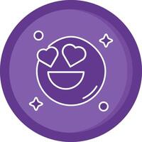 In love Solid Purple Circle Icon vector