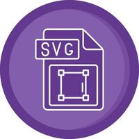 Svg file format Solid Purple Circle Icon vector