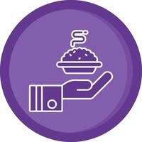 Give Solid Purple Circle Icon vector