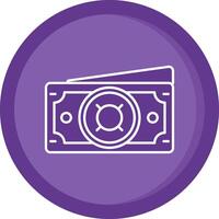 Generic Solid Purple Circle Icon vector