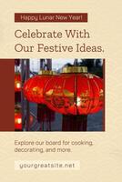 Lunar New Year Pinterest Graphic template