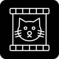 gato comida vector icono