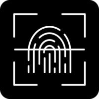 Fingerprint Scanner Vector Icon