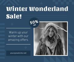 Winter Sale Facebook Post template