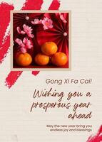 Lunar New Year Greeting Cards template