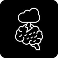 icono de vector de lluvia de ideas