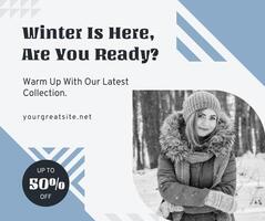 Winter Sale Facebook Post template