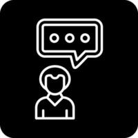 Men Chat Vector Icon