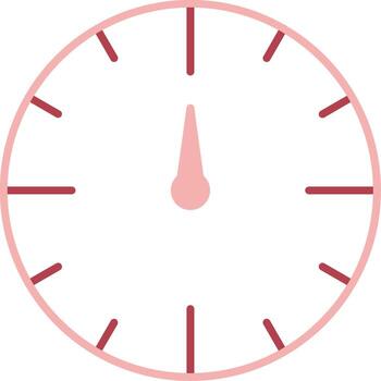 Clock Solid Two Color Icon vector