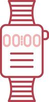Smart Watch Solid Two Color Icon vector